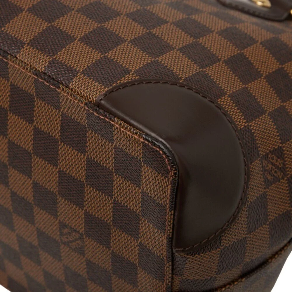 LOUIS VUITTON Brown Damier Leather Tote Bag